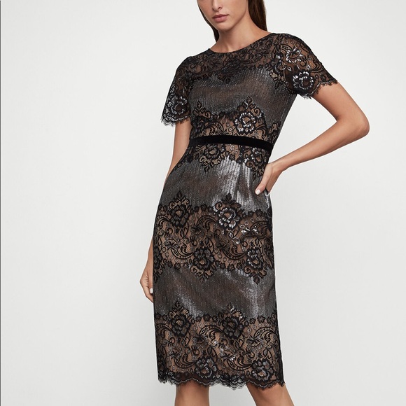 BCBGMaxAzria Dresses & Skirts - BCBGMaxAzria Metallica lace cocktail dress 2